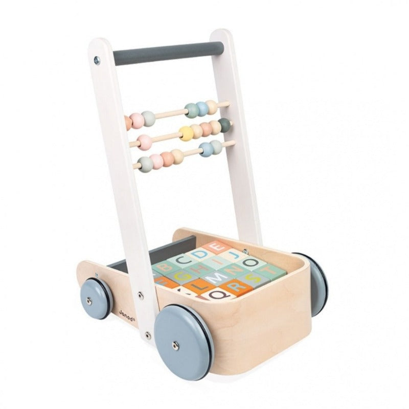 Janod Sweet Cocoon Walker With ABC Blocks