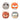 Roly Poly Balls - Set of 4 plush balls - Forest