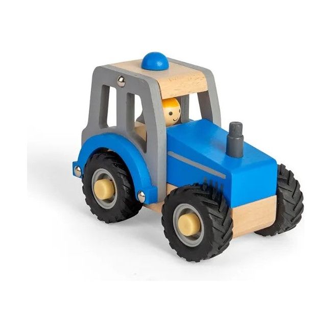 Wooden Blue Tractor