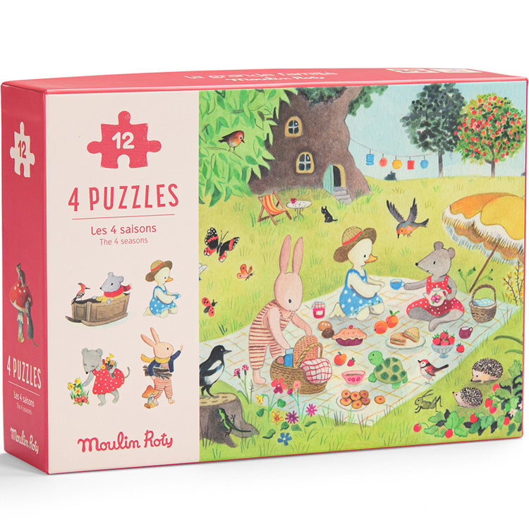 Moulin Roty 'Seasons' 4 Puzzles in One