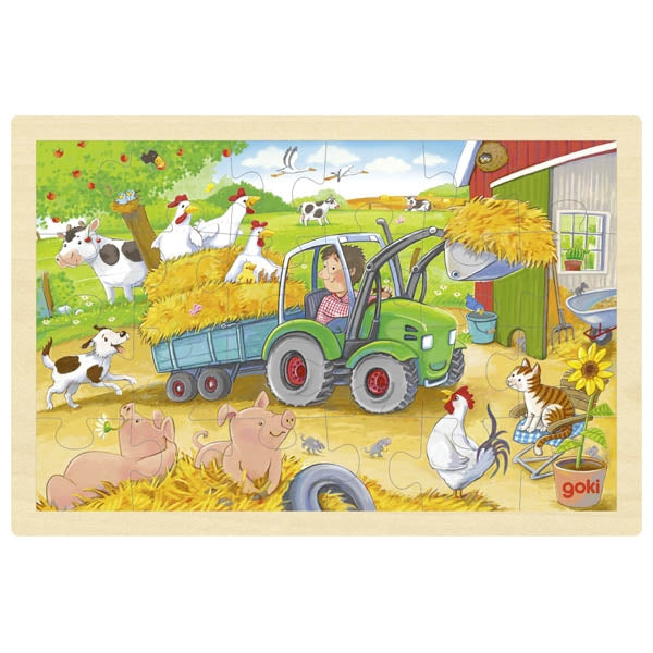 Wooden 24 Piece Farm Jigsaw