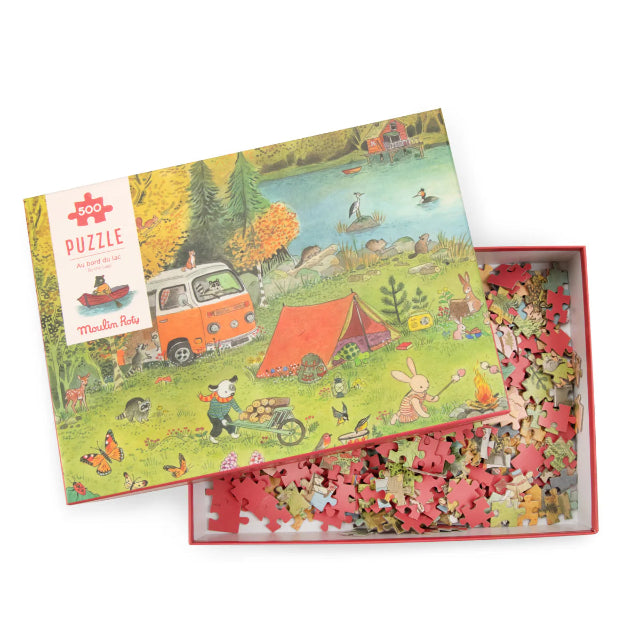 Moulin Roty 'By The Lake' 500 Piece Puzzles
