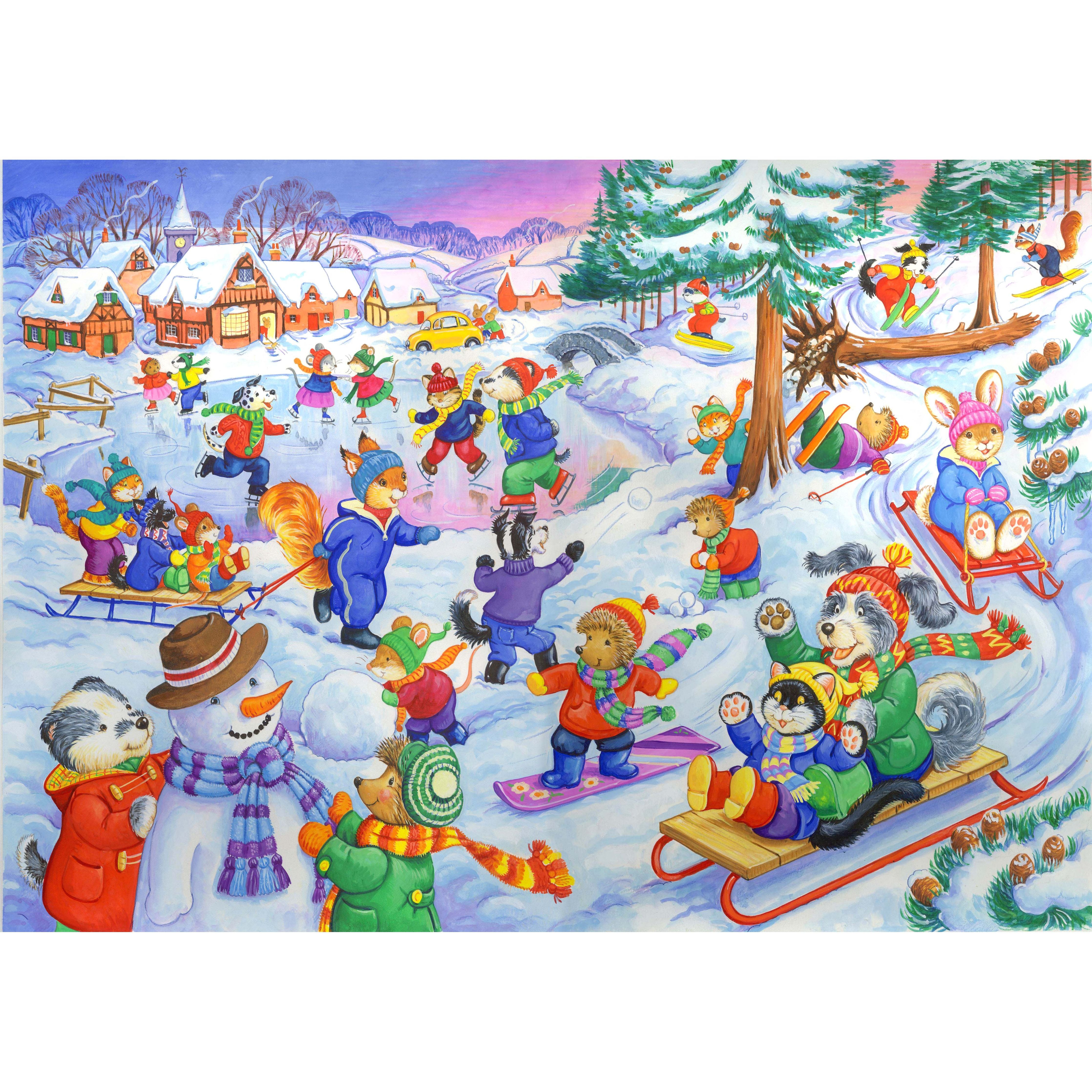 Fun In The Snow - 80 Piece Jigsaw Puzzle