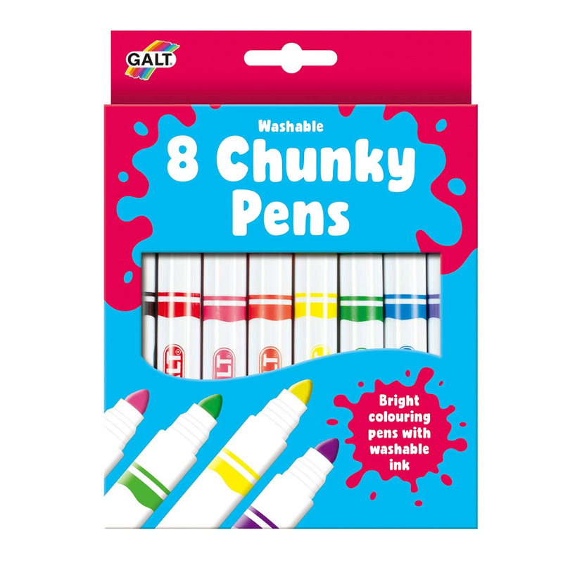 8 Chunky Washable Felt Pens
