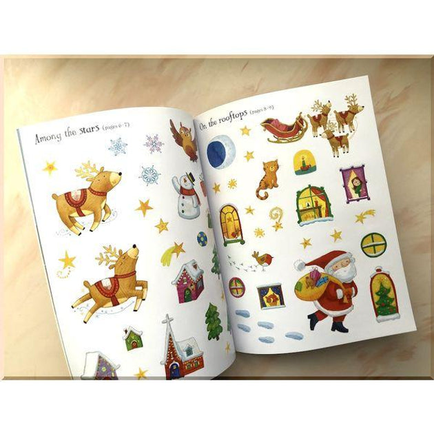 Santa Sticker & Colouring Book