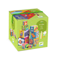 Load image into Gallery viewer, 10 Funny Stacking Cubes - Djeco
