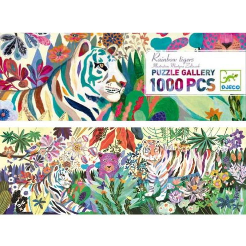 Rainbow Tigers 1000 Piece Jigsaw Puzzle