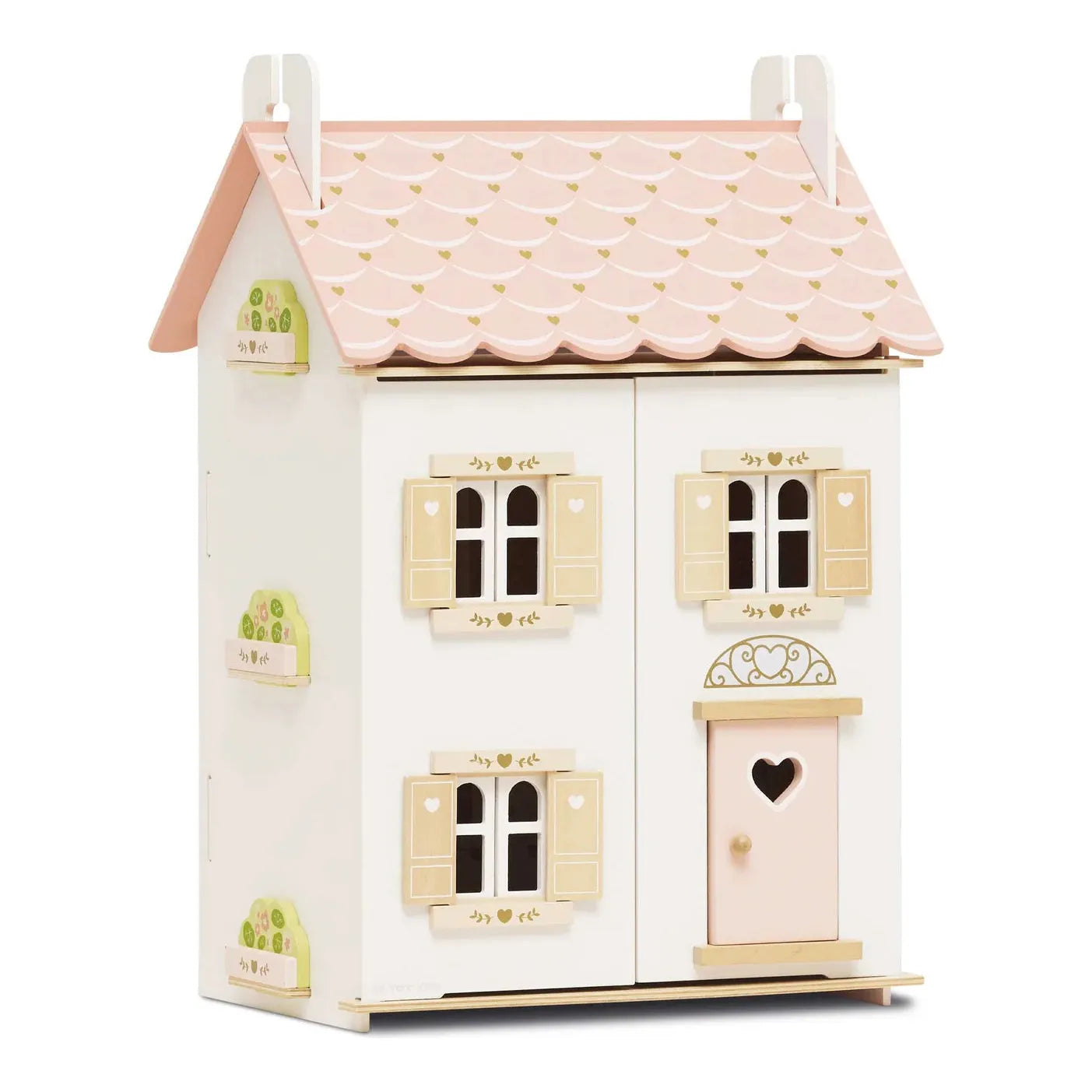 Rose Heart Wooden Dolls House