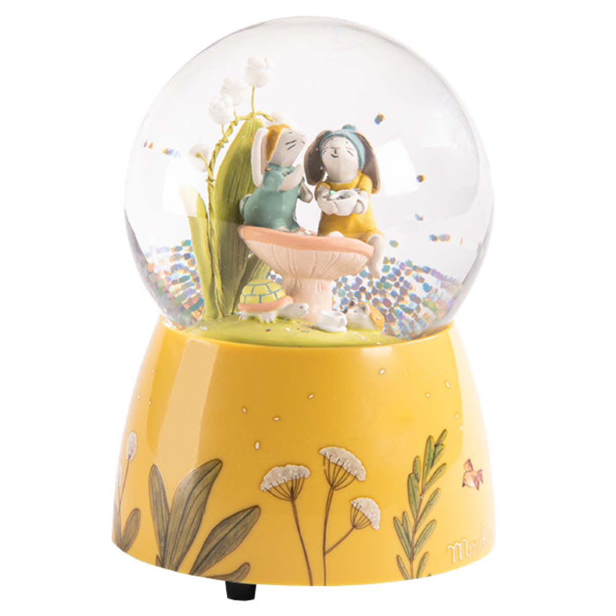 Three Little Rabbits - Musical Snow Globe