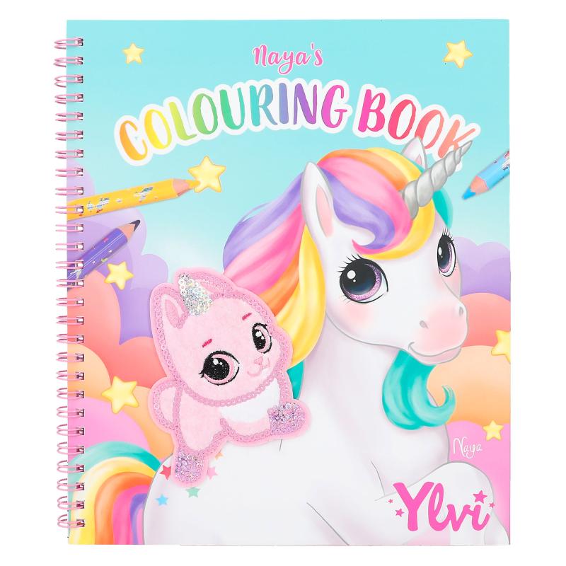 Ylvi Colouring Book With Unicorn & Sequins