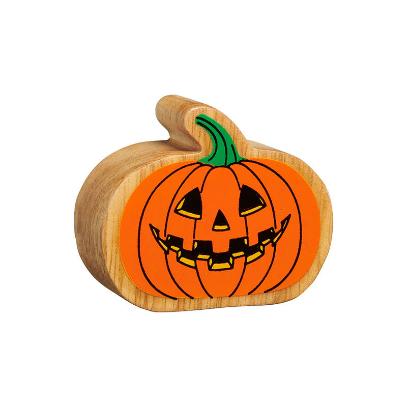 Wooden Pumpkin Figure