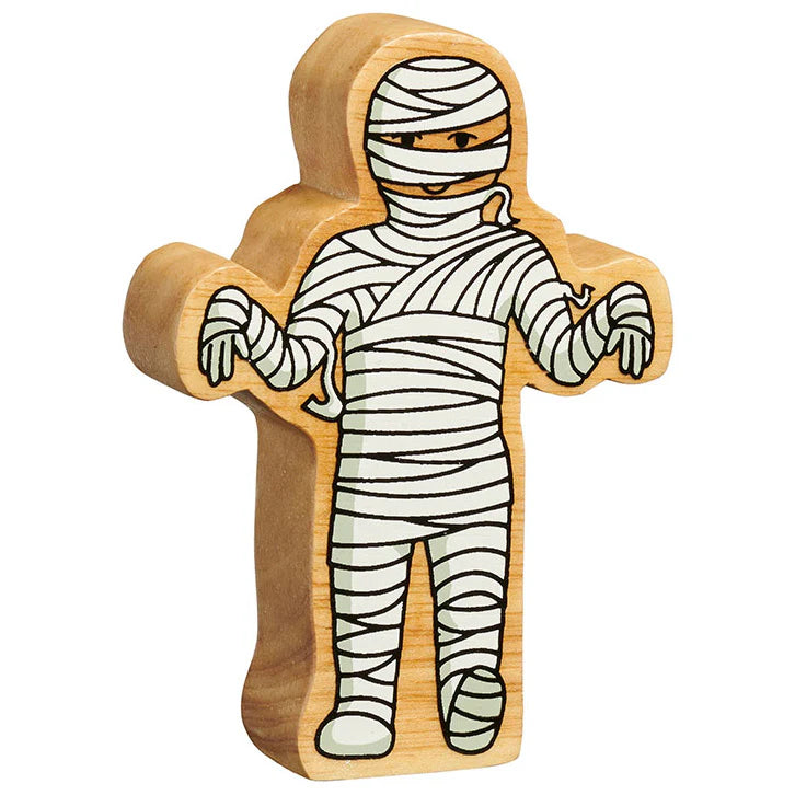 Wooden Mummy Figure