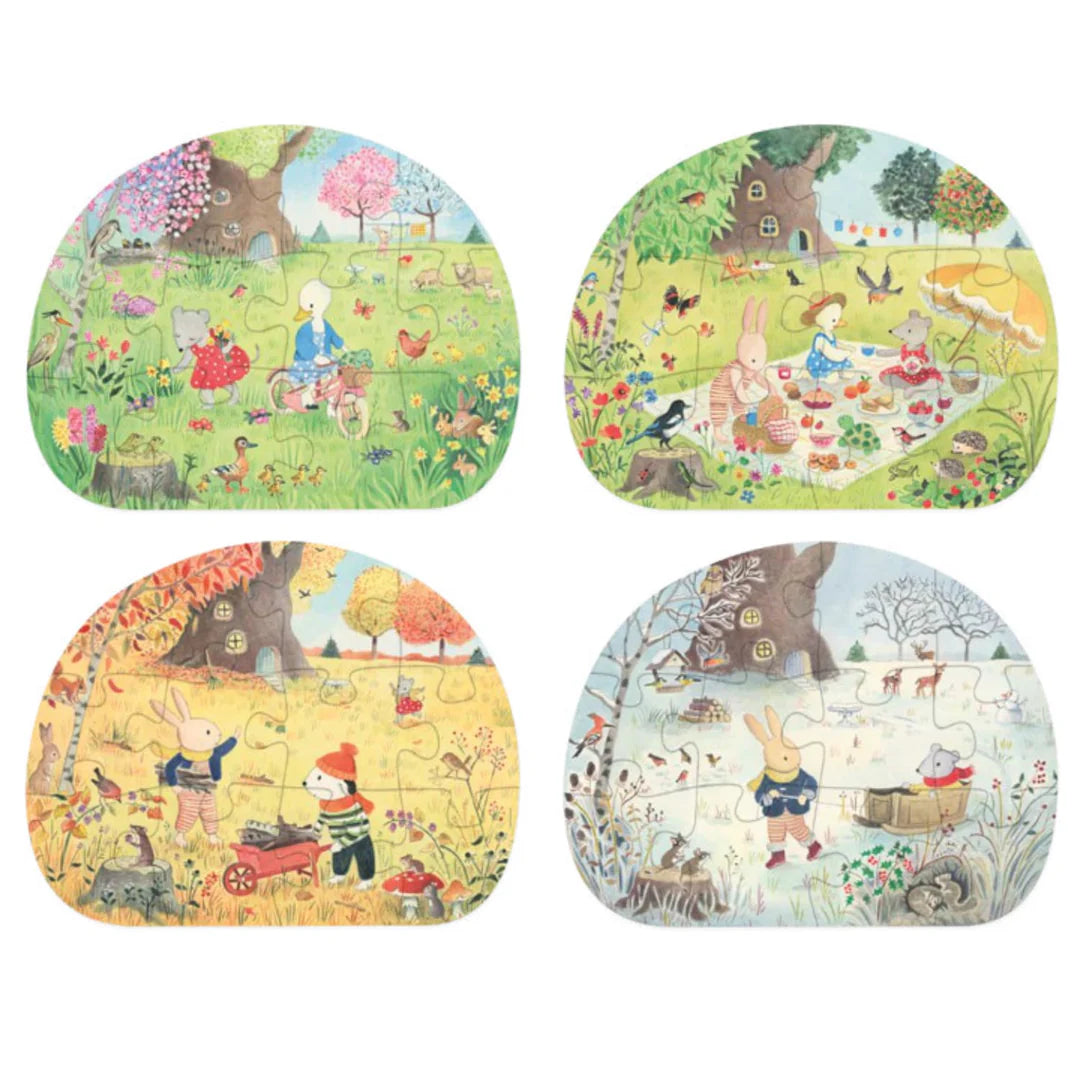 Moulin Roty 'Seasons' 4 Puzzles in One