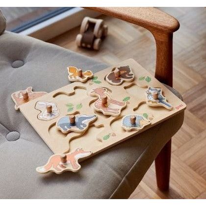 Wooden Lift-Out Peg Puzzle - Forest Animals