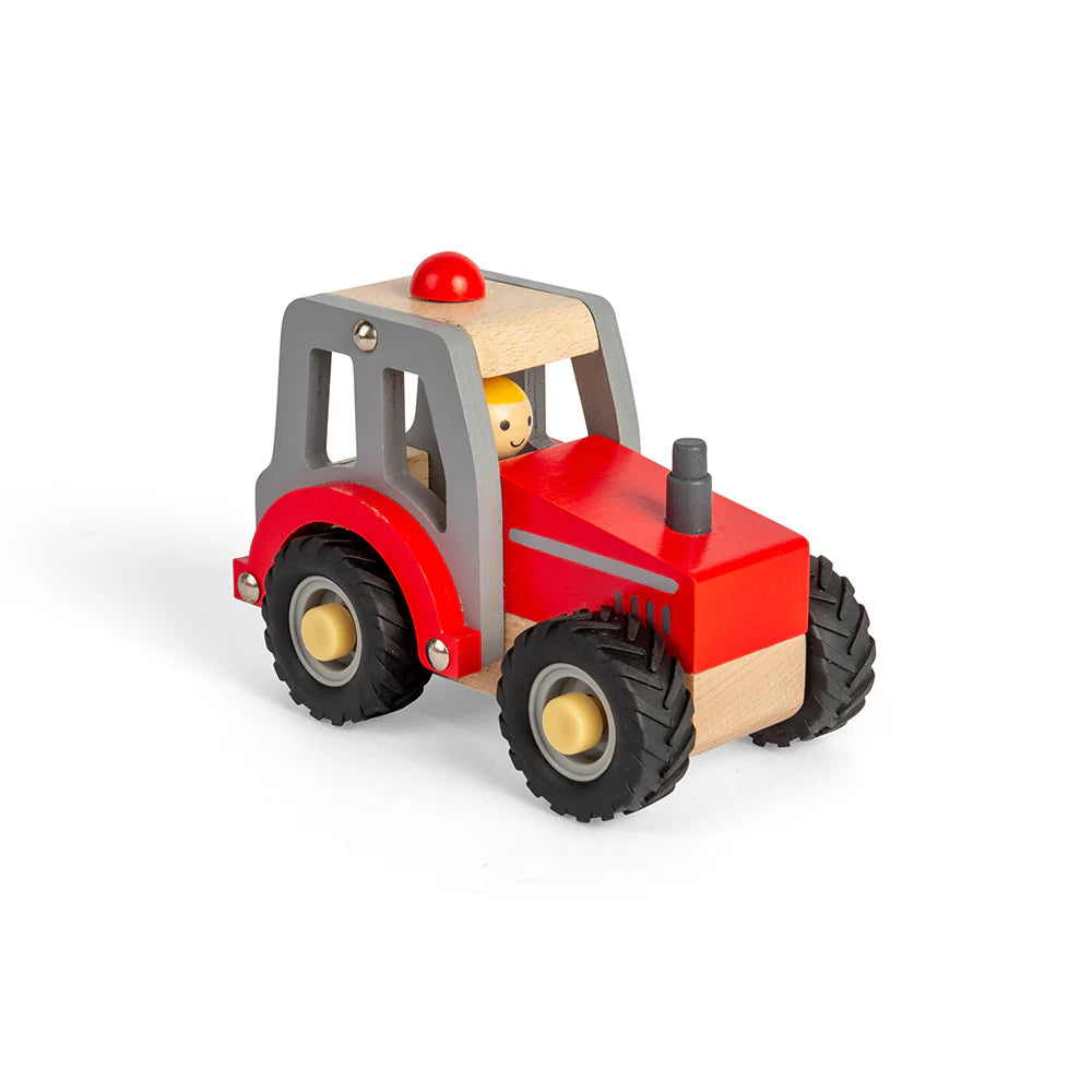 Wooden Red Tractor