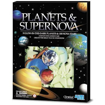 Glow in the Dark Planets and Supernova 100pcs
