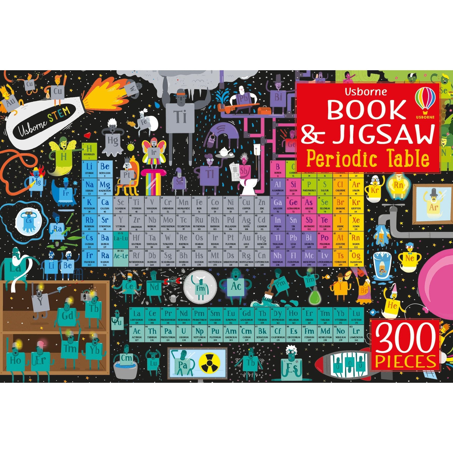 Periodic Table Book & 300 Piece Jigsaw Puzzle