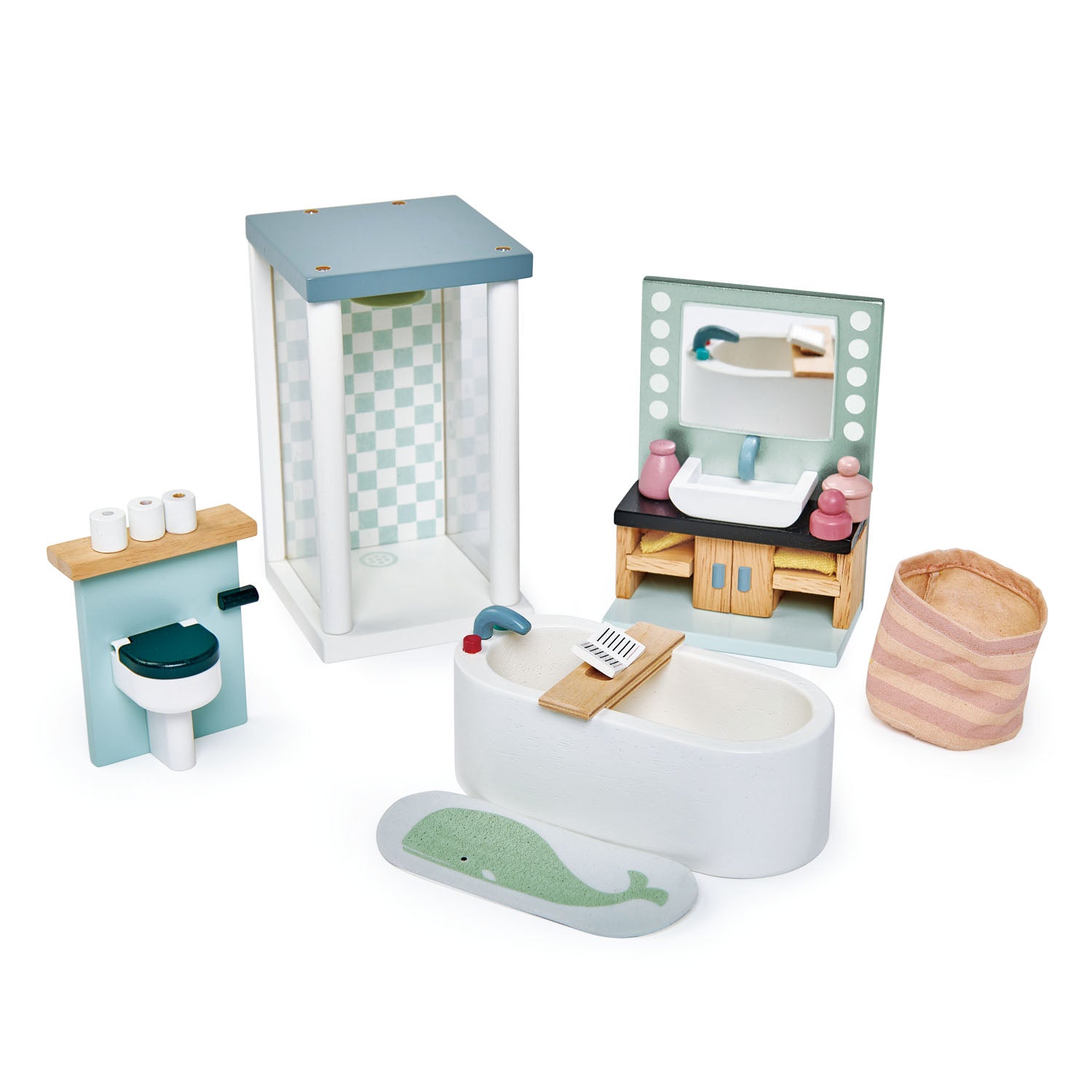 Dovetail Dolls House Bathroom Furniture