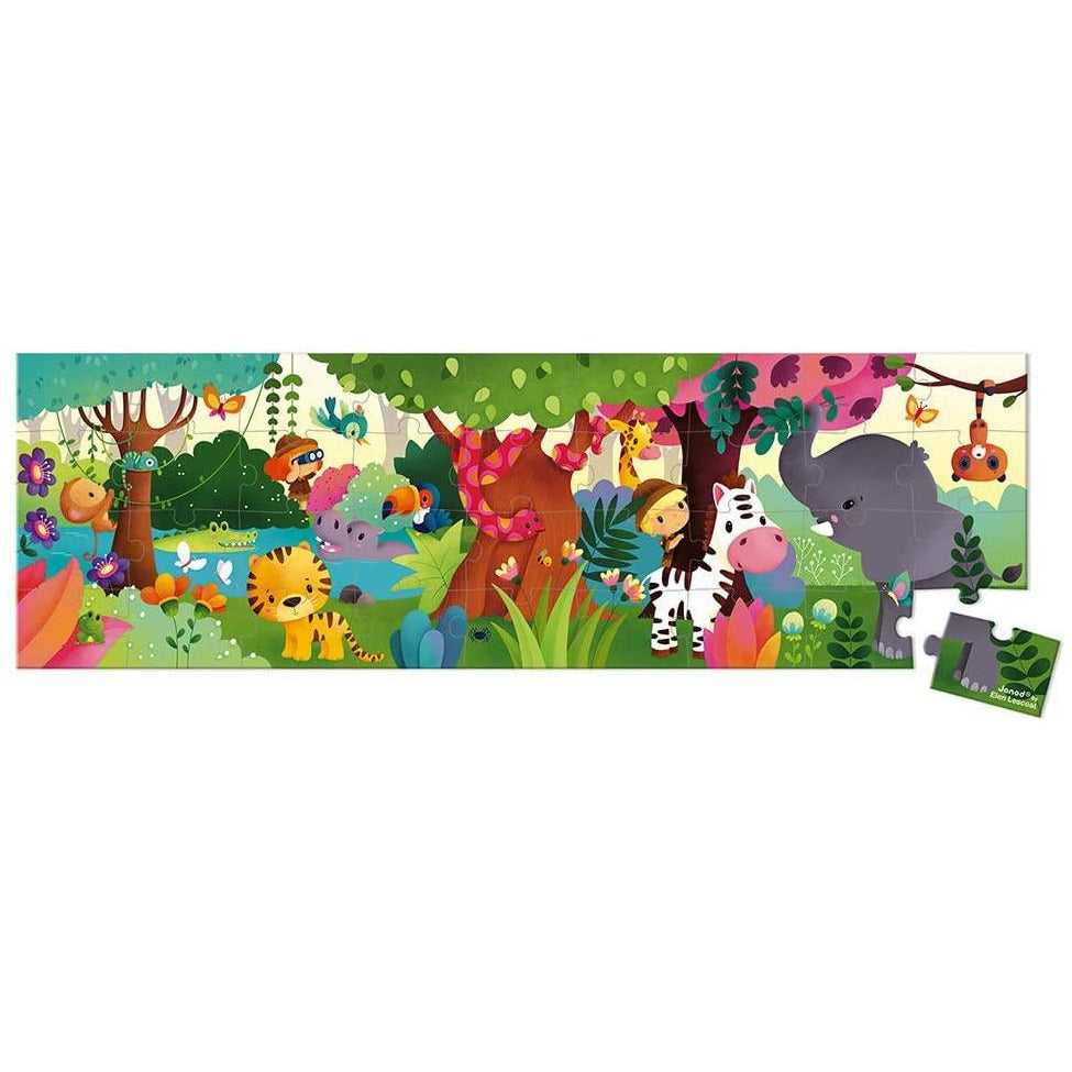 Jungle 36 Piece Puzzle & Poster