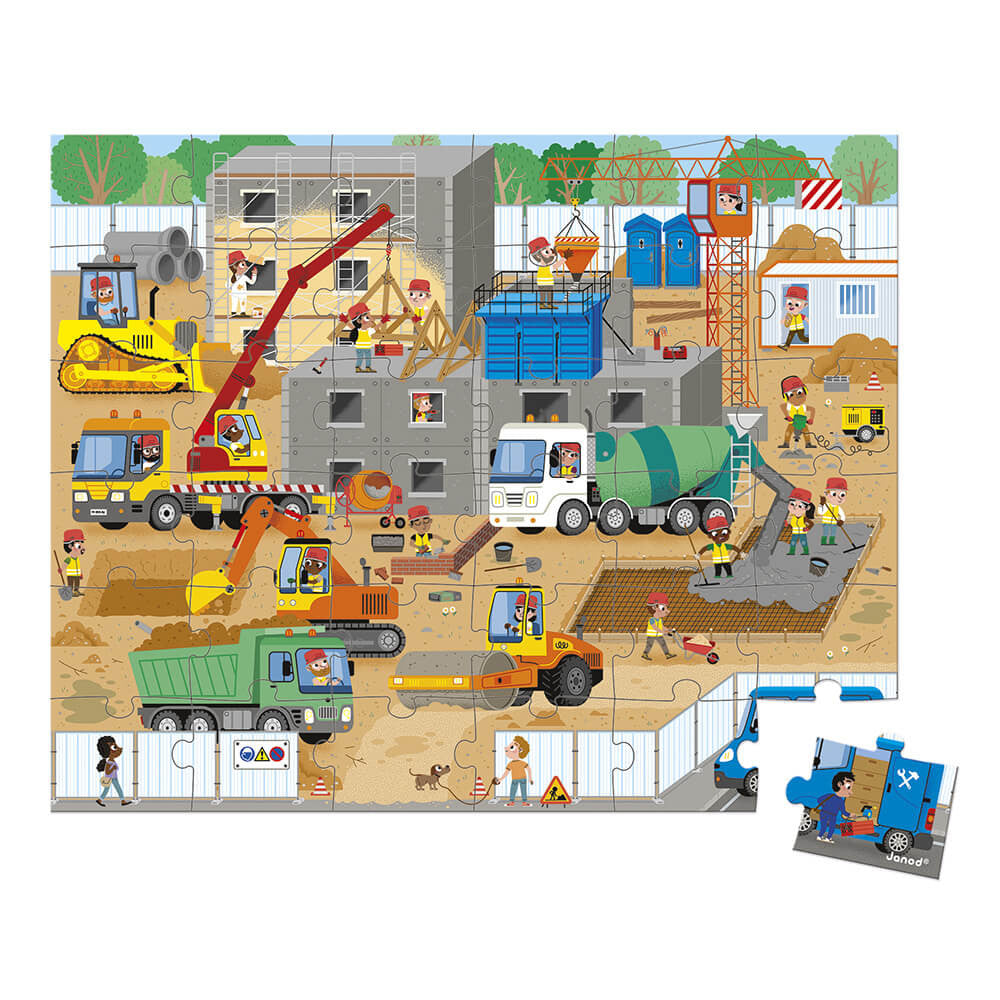 Construction Site -36 Piece Puzzle