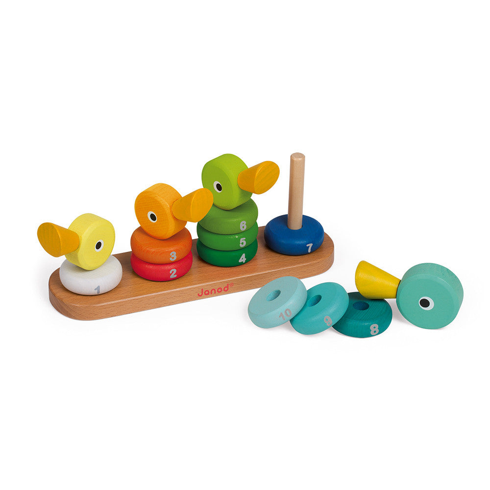 Wooden Duck Counting Stacker